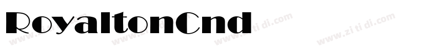 RoyaltonCnd Normal字体转换